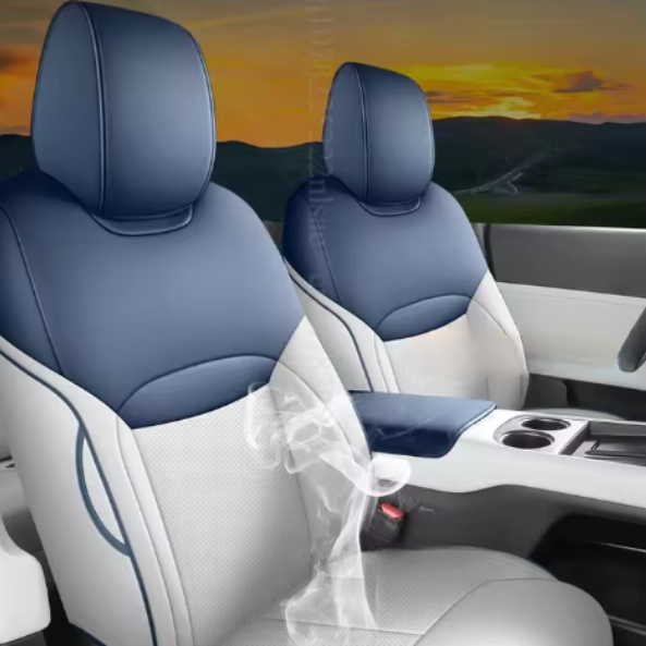 Housses de siège pour 5 sièges en cuir premium – Ensemble complet sur mesure pour Xpeng G6 (2024–2025)