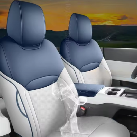 Housses de siège pour 5 sièges en cuir premium – Ensemble complet sur mesure pour Xpeng G6 (2024–2025)